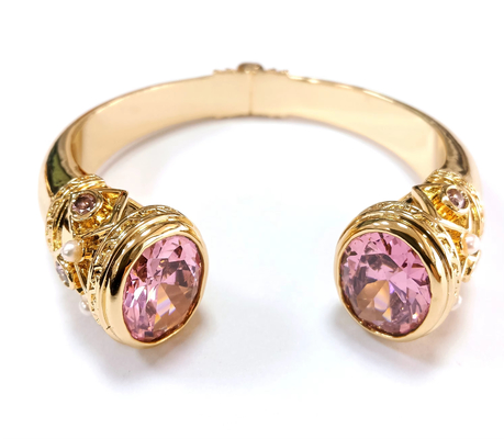 Plating Brass Bangle Bracelets Cuff Jewelry Garnet Stones Silver Jewelry Glitter CZ
