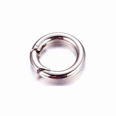 Stainless Steel Round Push In Clasp Accessory for Pendant and Necklace