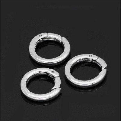 Stainless Steel Round Push In Clasp Accessory for Pendant and Necklace
