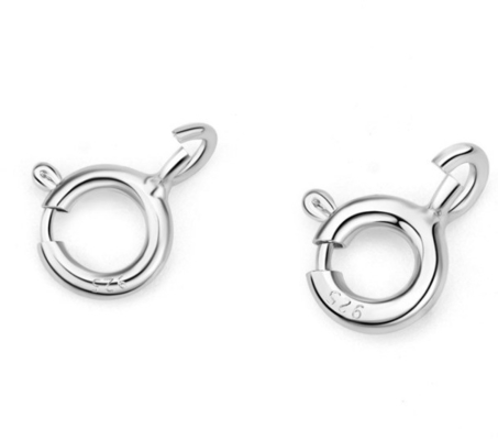 Customized 925 Silver Lobster Clasp Spring Charms Brass Lobster Clasp