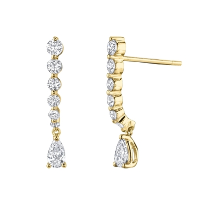 925 Sterling Silver White Pear Drop Cubic Zircon Earrings for Customer Needs