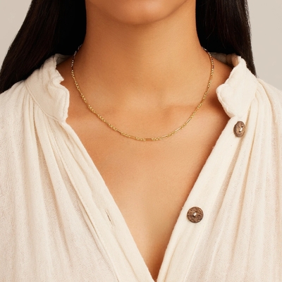 18in 925 Sterling Silver Chain Necklace 2.2mm Width 18K Gold Chain Necklace