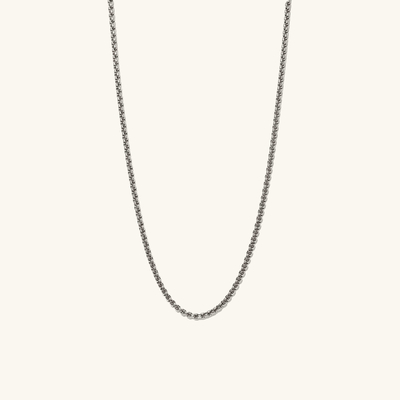 Handmade 18K Gold Plated Round Box Necklace Chain with Fast Shipping and Customizable Logo