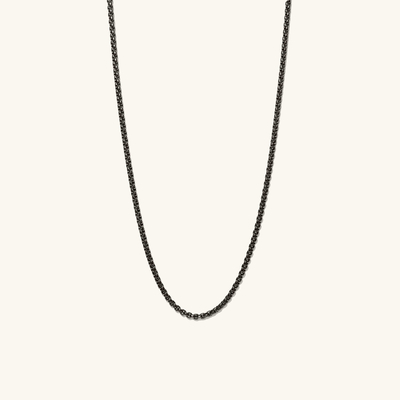 Handmade 18K Gold Plated Round Box Necklace Chain with Fast Shipping and Customizable Logo
