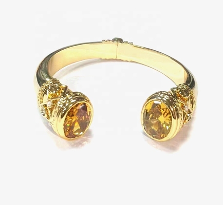 Religious Type Other Silver Jewelry Garnet Stones Brass Bracelet Bangle Plating Cuff