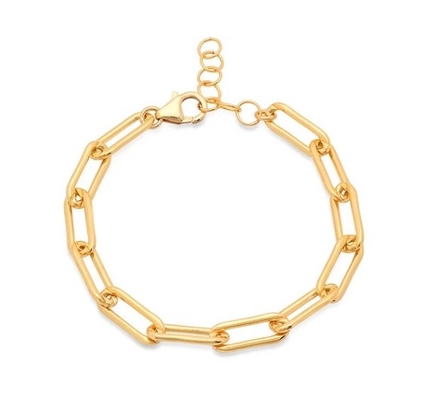 Thicker Brass Bracelet 18K Gold Chain for Men and Women in Various Lengths by Karen