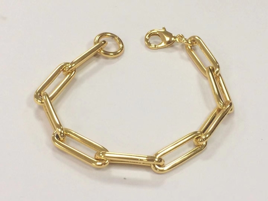 Thicker Brass Bracelet 18K Gold Chain for Men and Women in Various Lengths by Karen