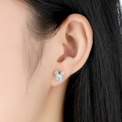 Third Party Appraisal Certified Children Jewelry 925 Sterling Silver Mouse Earrings
