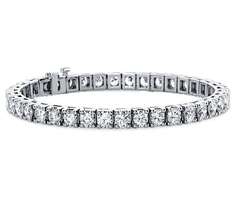 925 Sterling Silver Gold Plated 3mm Moissanite Diamond Tennis Bracelet Stone Color Option