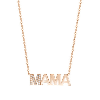 Engagement 2022 Unique MAMA 18K Gold Wholesales Mother's Days Gifts 925 Sterling Silver Necklace Jewelry