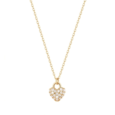 Stunning 18K Gold Dainty Romantic Heart Necklaces