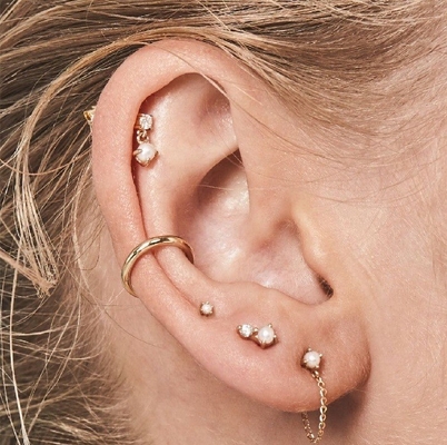 Mother of White Pearls 925 Sterling Silver Drop Women's Handmade Earrings for Girls
