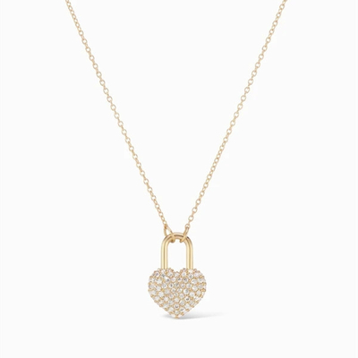 Trendy Gold Plated 925 Sterling Silver Heart Locket Charm Pendant Necklace