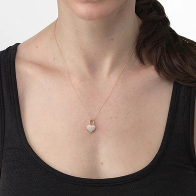 Trendy Gold Plated 925 Sterling Silver Heart Locket Charm Pendant Necklace