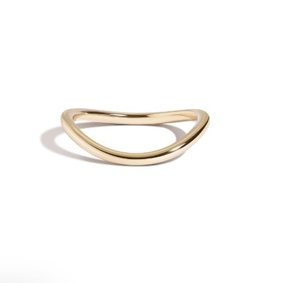 Elegant 18K Gold Plated Wedding Nova Band Stainless Steel Rings for Girls