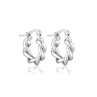 15mm Twisted Chunky Hoop Hollow Women's Fashion Earrings Jewelry