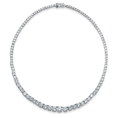 Iced Out Tennis Chain White Mix CZ Pong Setting Ice Necklace For Hip Hop Lovers