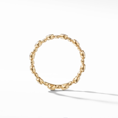 Classics Zircon Eternity Band Gold Plated Jewelry US Size 10 Clear CZ Ring
