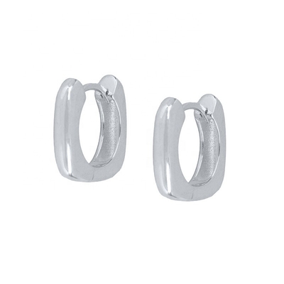EARRINGS Real 18K Gold Plated Hoop Huggie Sterling Silver 925 Jewelry for Women Girls