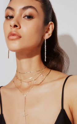 Jewelry Custom Other Earrings Type Long Silver Plating Earrings with Marquis CZ Stone