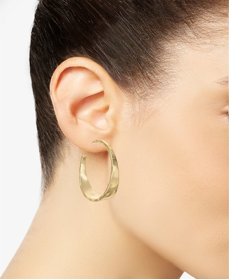 ODM Copper Alloy Medium Hoop Earrings 14k Gold Hoop Earrings Medium