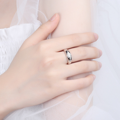 Unisex Alibaba-Online-Shopping Gold Plated Starburst Band Rings in Sterling Silver 925