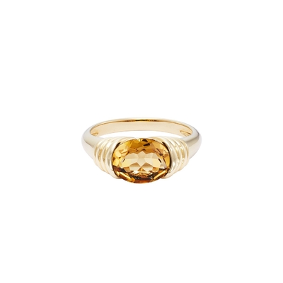 Heirloom Golden Cubic Zircon 925 Sterling Silver For Women'S Wedding Rings