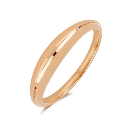 Flat 18K Gold Plated Boho 925 Sterling Silver Stacking Women's Rings