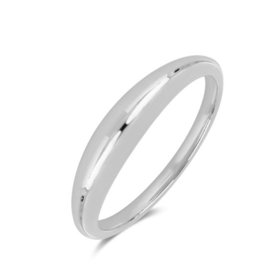 Flat 18K Gold Plated Boho 925 Sterling Silver Stacking Women's Rings
