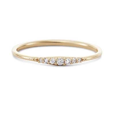 Simply 14K Gold Plated Handmade Stacking Thin 925 Sterling Silver Rings