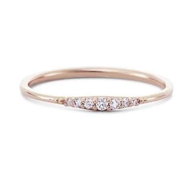 Simply 14K Gold Plated Handmade Stacking Thin 925 Sterling Silver Rings