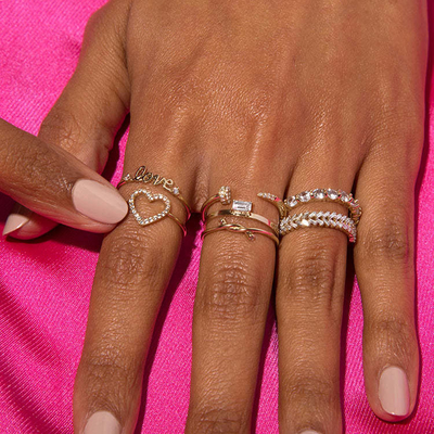 Fashion 925 Sterling Silver Women Ring Jewelry Customized Product Religious Type None