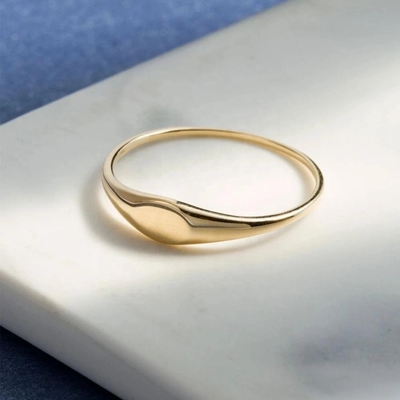 925 Sterling Silver 18K Gold Plated Band Rings Jewelry for Women Man Unisex Accessories