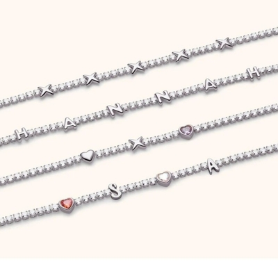OEM Classic Brass Tennis Star Pendant Necklace With Brilliant Cubic Zircon Stones