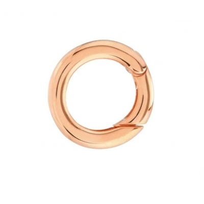 14K Gold Plated Round Charm Enhancer Connector Necklace Jewelry Type Pendants Or Charms Use
