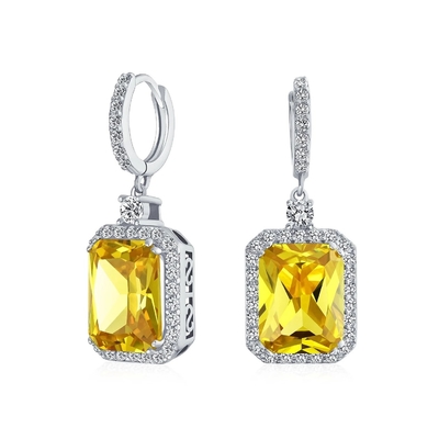 925 Sterling Silver Material Type Top Sales White Gold Plated Dangle Bridal Earrings