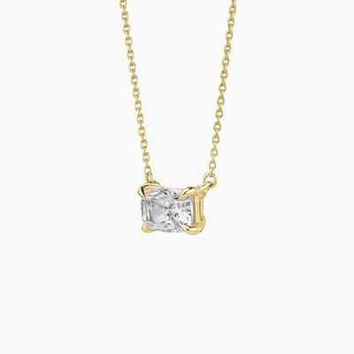 Oval Cut 5A White Cubic Zirconia Shiny Gemstone Pendant Necklaces for Women Classic Jewelry
