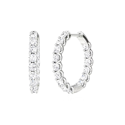 925 Sterling Silver Fine Jewelry Hoop Earrings Perfect for Any Occasion