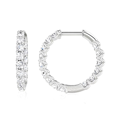 925 Sterling Silver Fine Jewelry Hoop Earrings Perfect for Any Occasion
