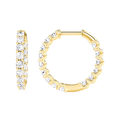 925 Sterling Silver Fine Jewelry Hoop Earrings Perfect for Any Occasion
