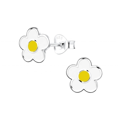 925 Sterling Silver Hypoallergenic Kids Stud Earrings 18K Gold Plated