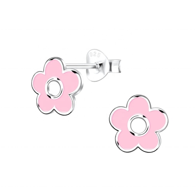 925 Sterling Silver Hypoallergenic Kids Stud Earrings 18K Gold Plated