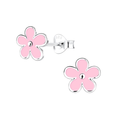 925 Sterling Silver Hypoallergenic Kids Stud Earrings 18K Gold Plated