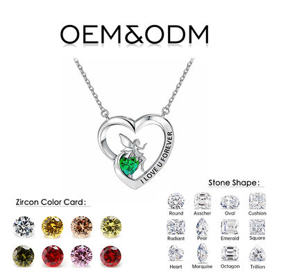 Trendy Women's 925 Sterling Silver Chain Ring with Bezel Setting Black CZ and Rhodium Plated for Engagement