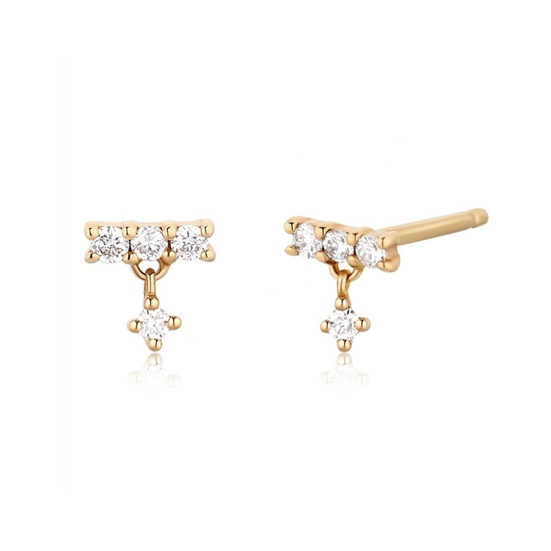 Gold Plated 2022 Minimalist Stud Earrings for Women in 925 Sterling Silver Customized