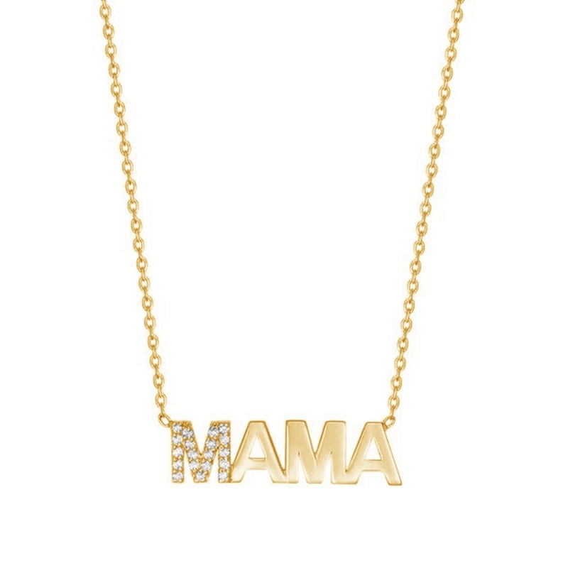 Engagement 2022 Unique MAMA 18K Gold Wholesales Mother's Days Gifts 925 Sterling Silver Necklace Jewelry