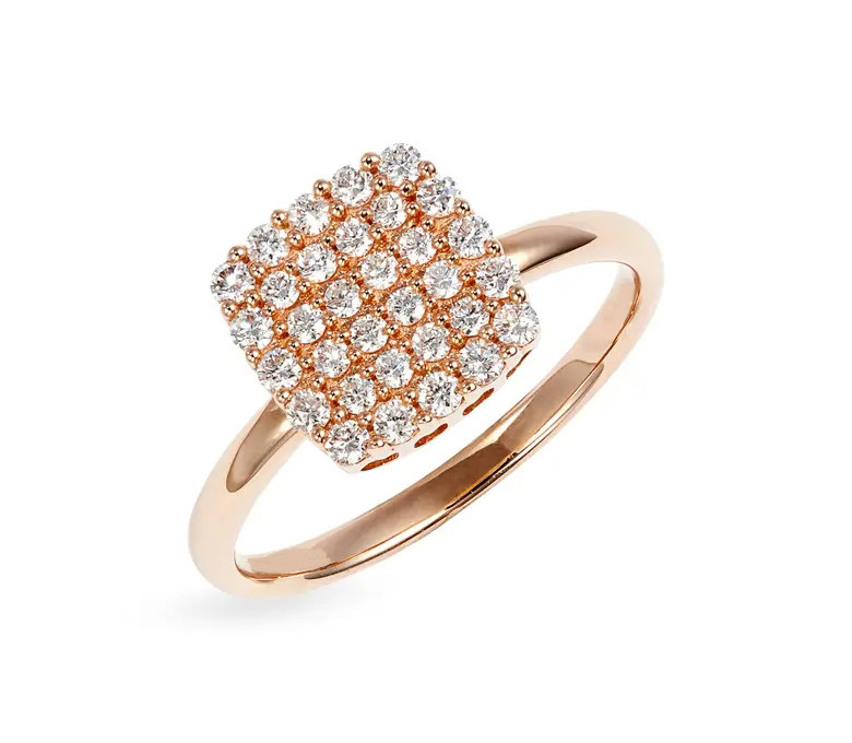 2024 Rings Brazilian Pave White CZ Silver Ring for Fine Jewellery Fashion Accessories