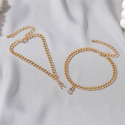 Personalized 18K Gold Plated Fashion Brass Cuban Link Chain Tennis Bracelet for Women