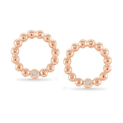 925 Sterling Silver Women's Round Shape Bezel Setting Solitaire Stud Earrings with Custom Size Options