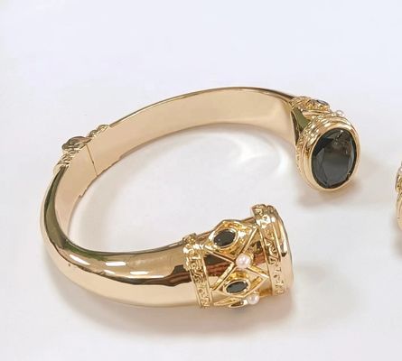 Religious Type Other Silver Jewelry Garnet Stones Brass Bracelet Bangle Plating Cuff
